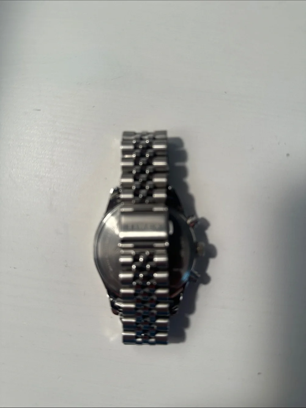 Men’s Timex Silver Watch with White Dial No Links, No Box